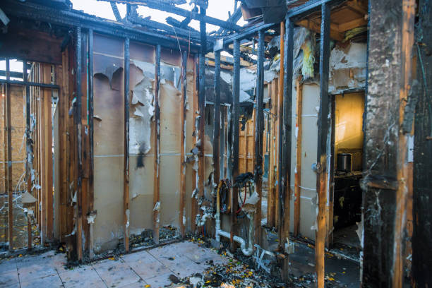 Professional Fire Damage Assessment technician working in Mount Airy, GA